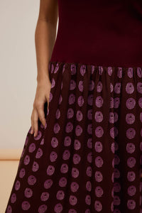 Vestido Mix Malha Oliva