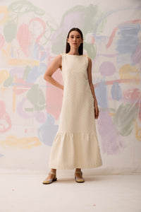 Vestido Botões Tela