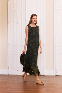 Vestido Franja Jardim Noturno