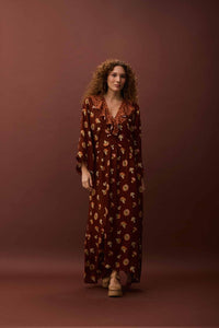 Vestido Decote V Funghi