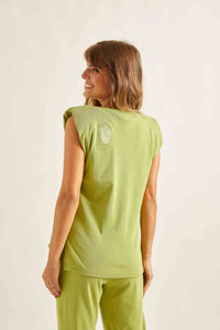 Muscle Tee Malha Verde Papiro