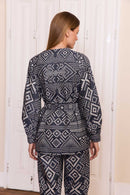 Cardigan Trama Indigo