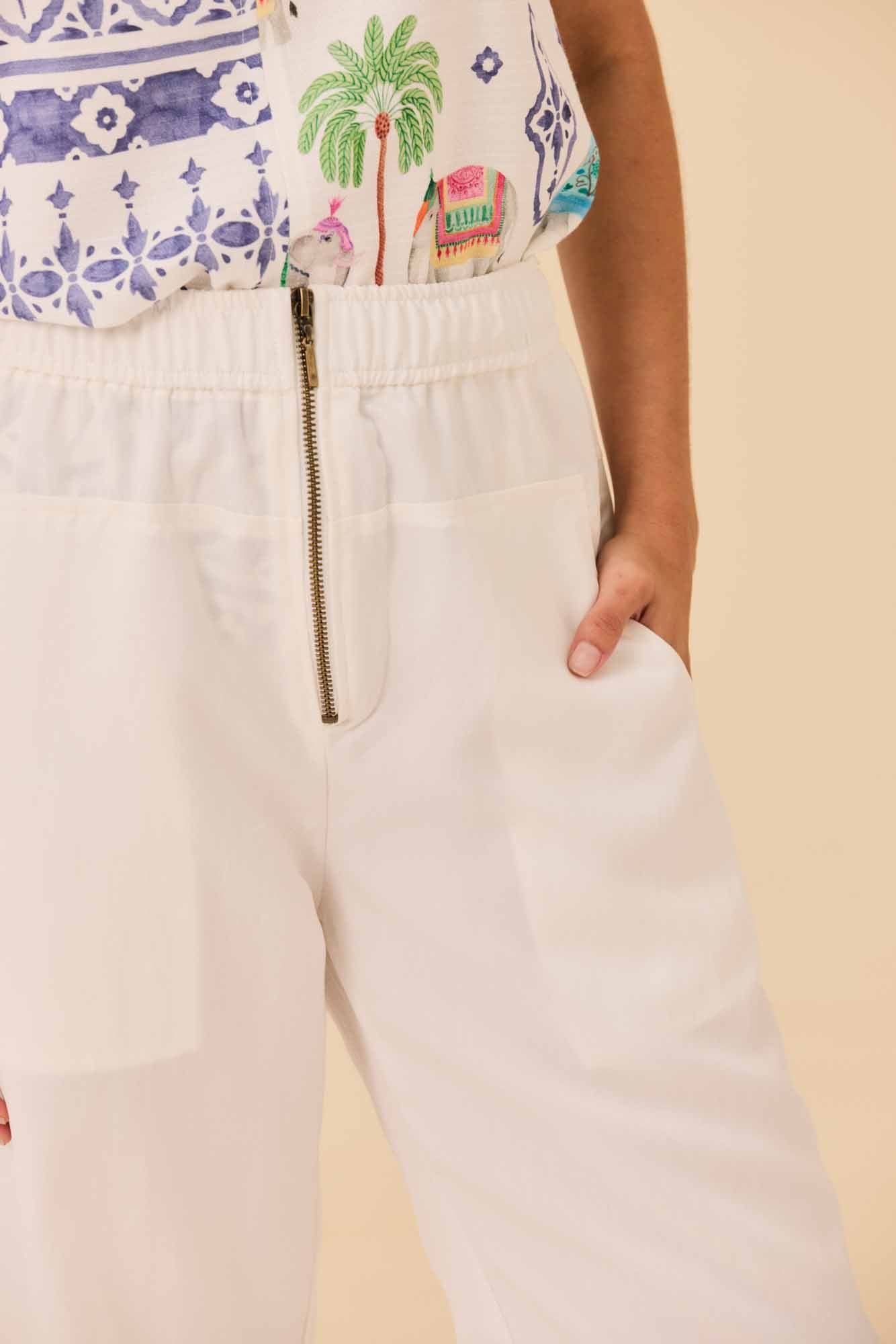 Calça Pala Branco Lótus