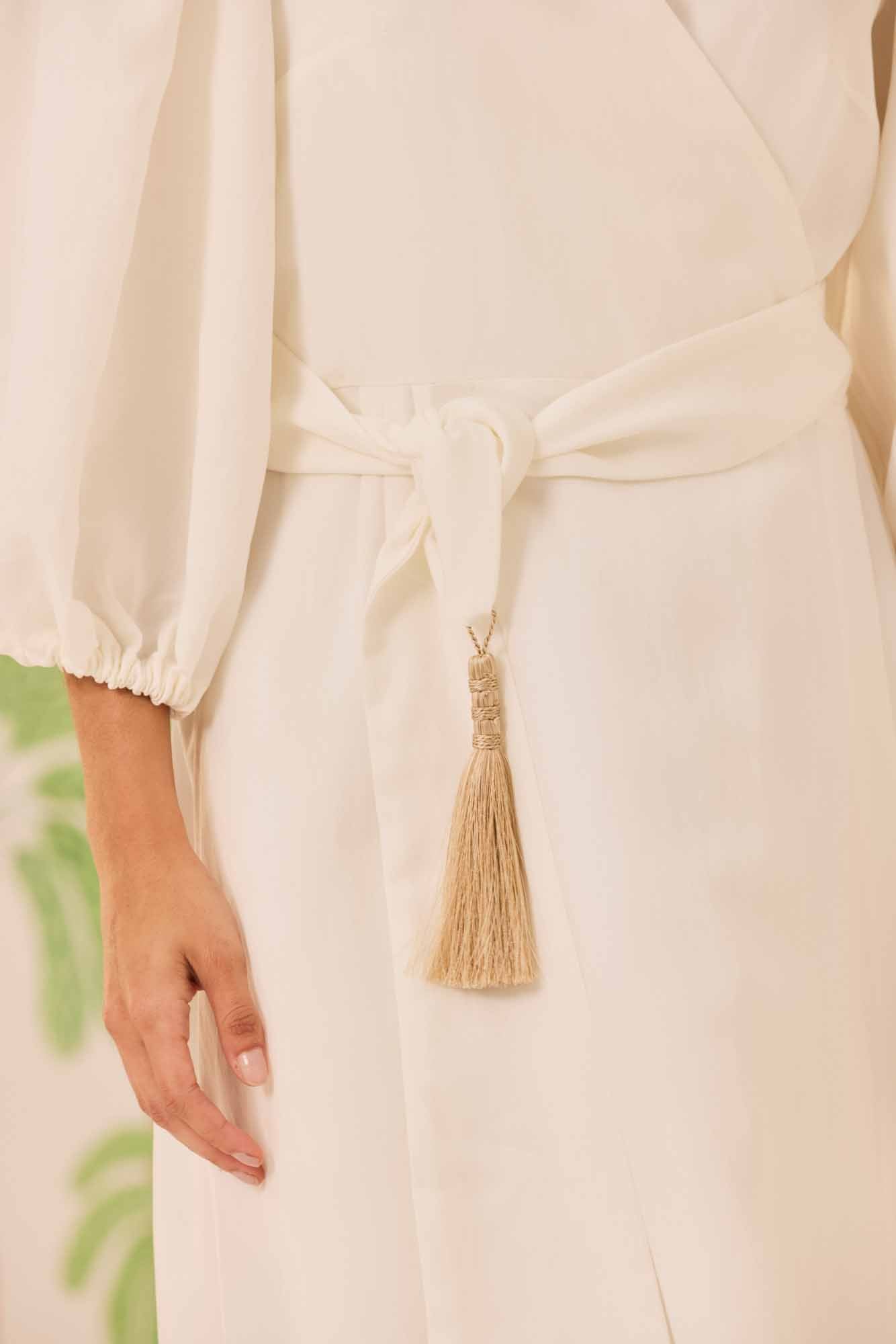 Vestido Cachecoer Branco Lótus