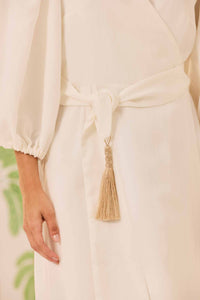 Vestido Cachecoer Branco Lótus