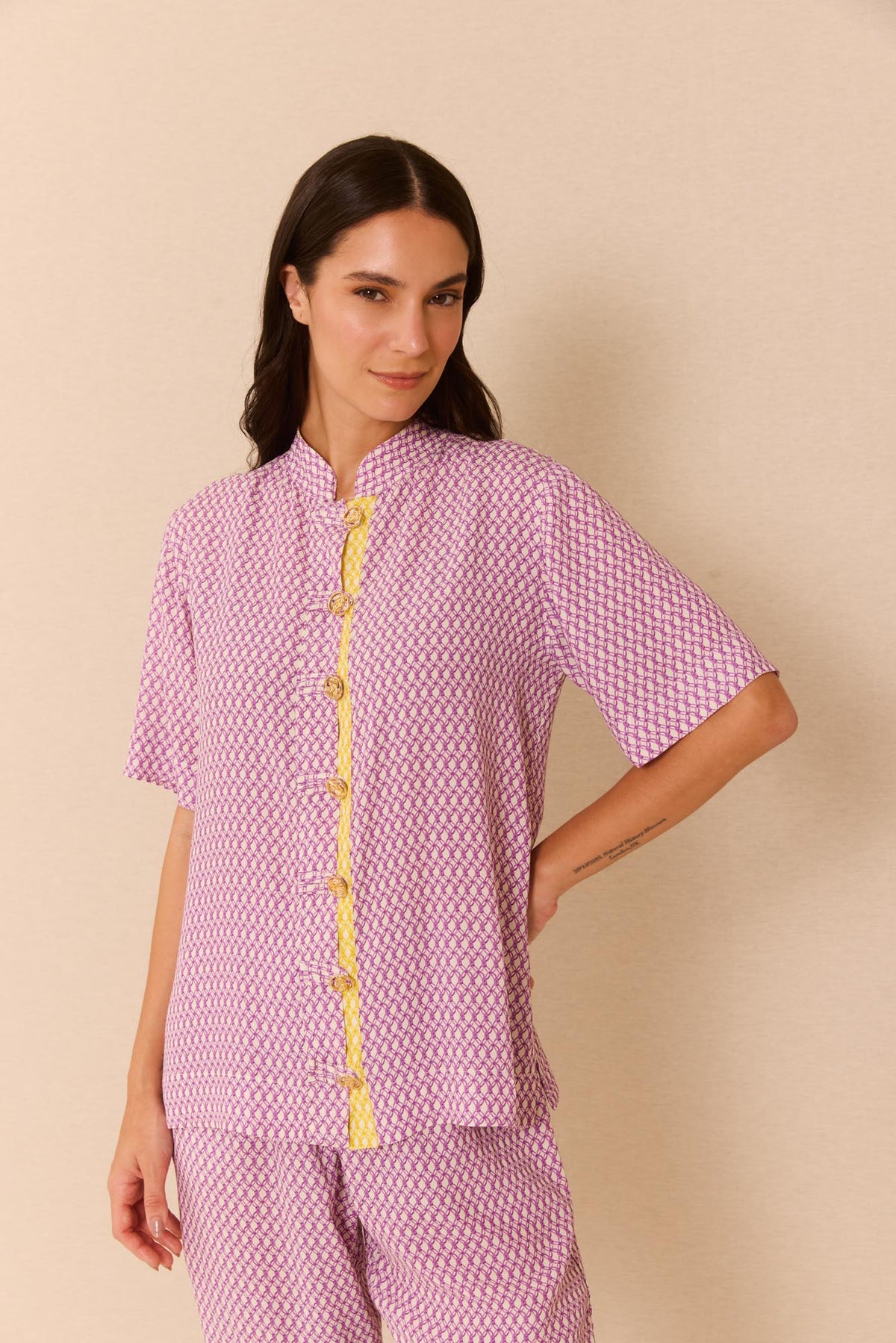 Camisa Gola Padre Mix Trançado