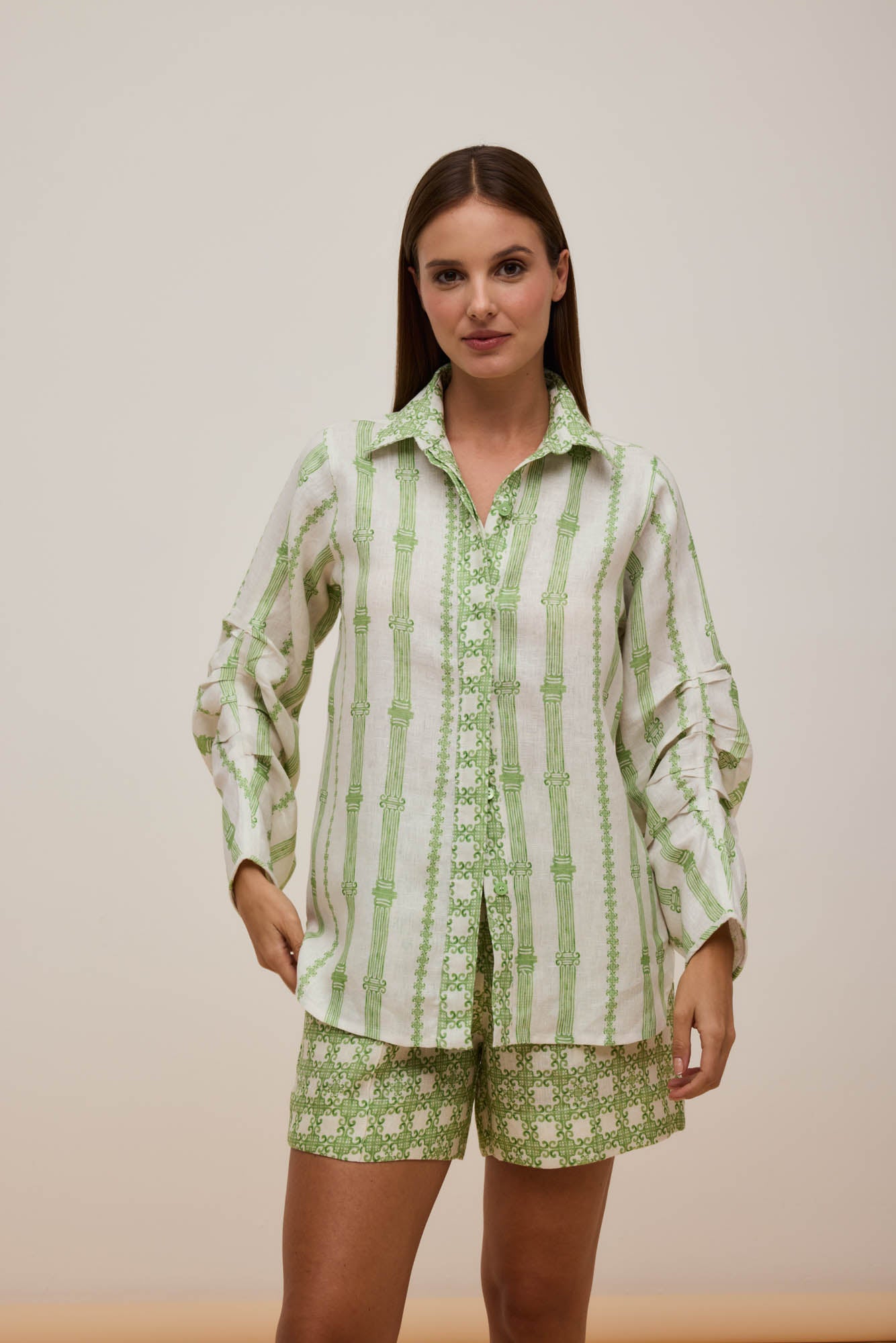 Camisa Manga Franzida Olimpo