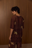 Tshirt Tule Onça Floral