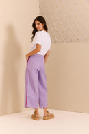 Calça Sarja Lilás