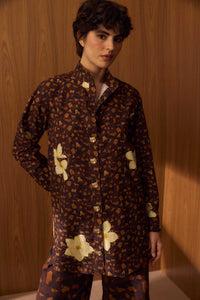 Camisa Maxi Onça Floral