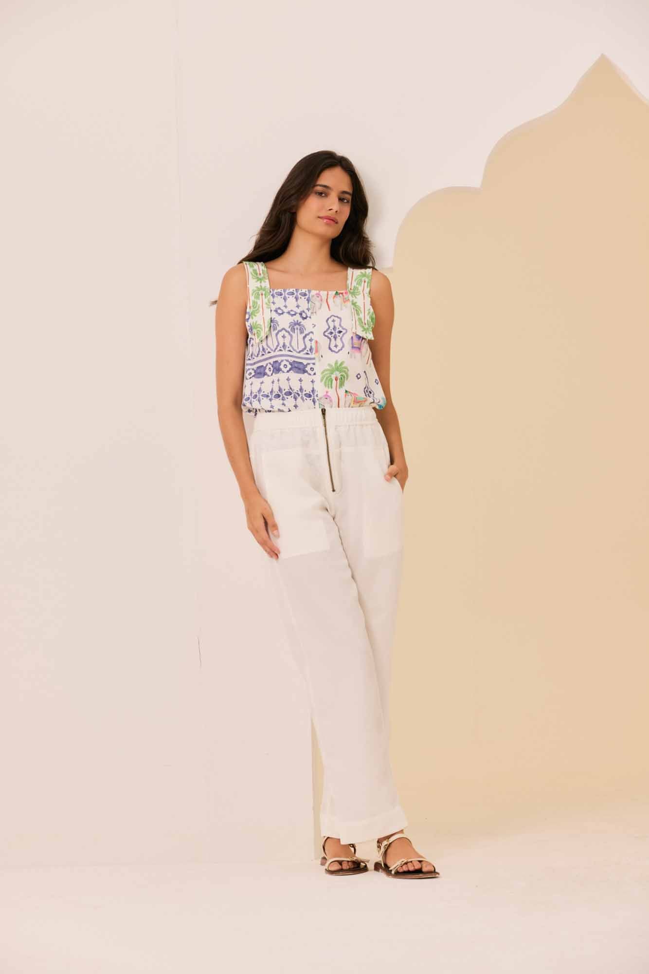 Calça Pala Branco Lótus