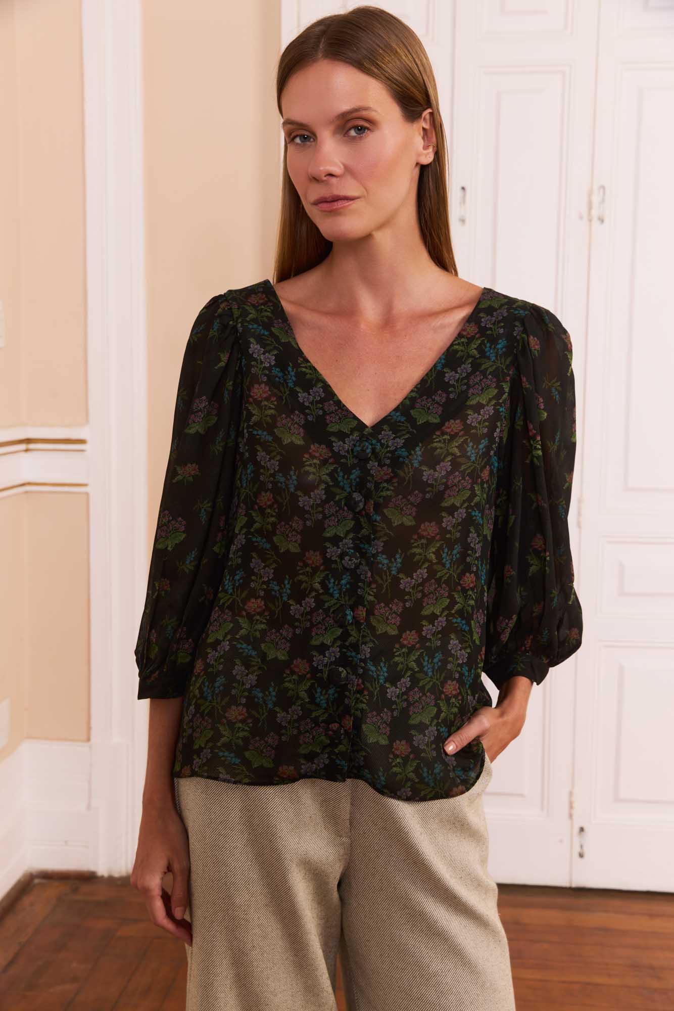 Blusa Jardim Noturno