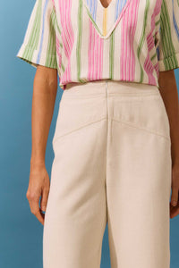 Calça Pantalona Areia