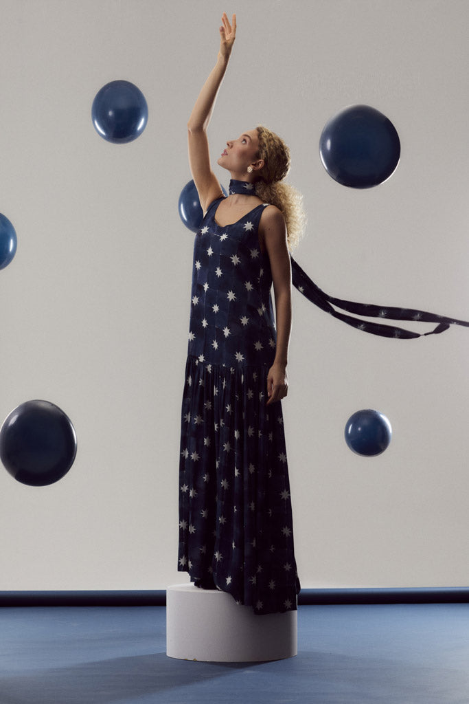 S/M Stars Ruffle Dress 