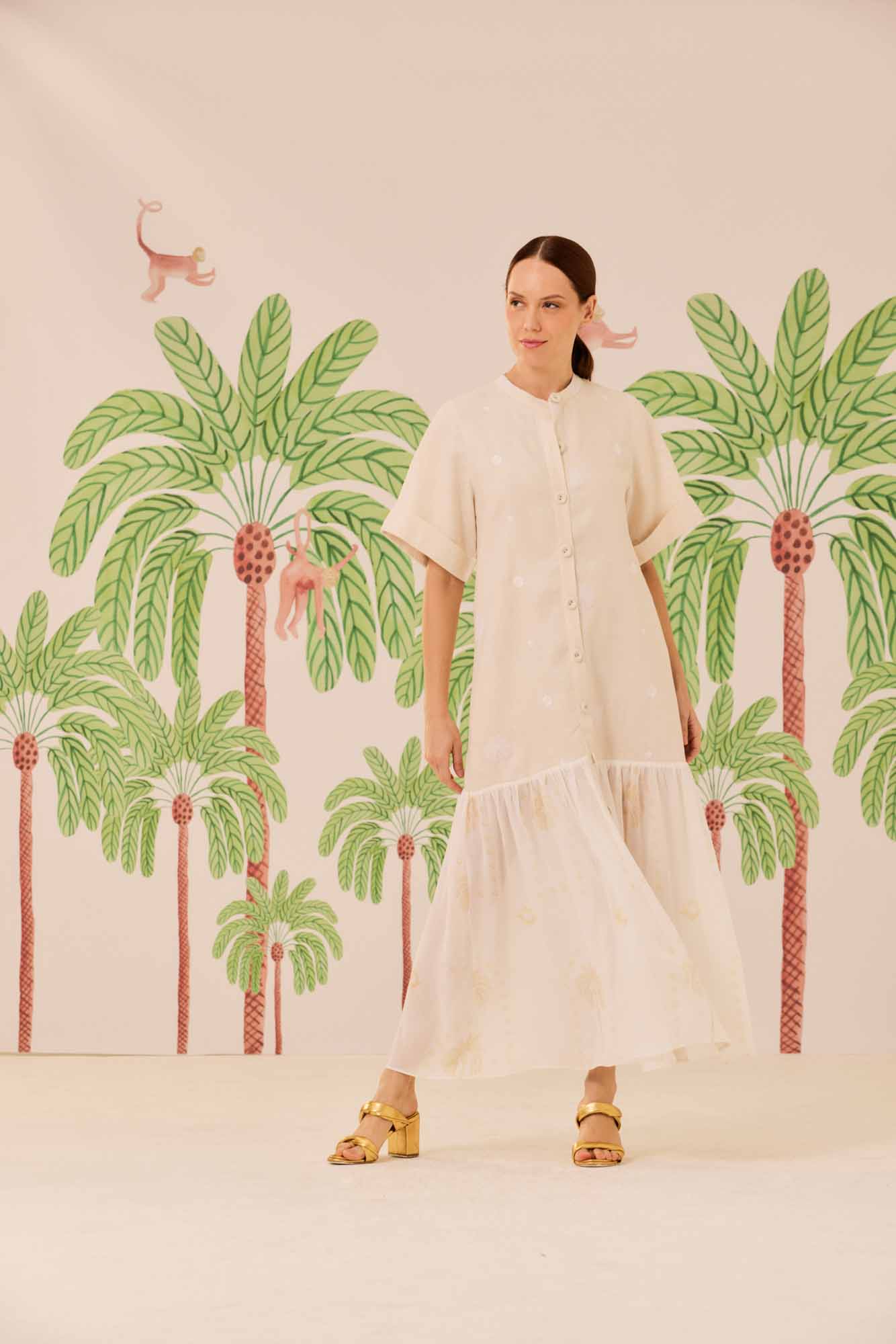 Vestido Saia Ampla Shanti