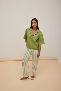 Blusa Gola Verde Oliveira
