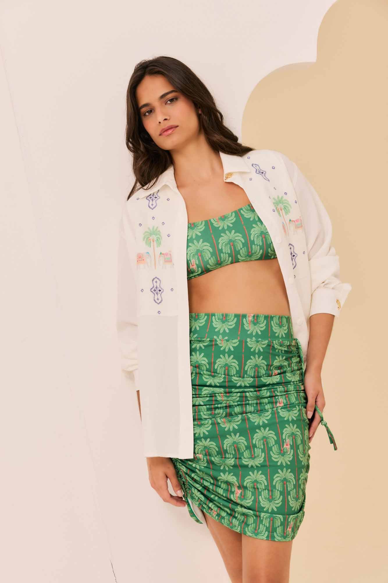 Saia Beachwear Coqueiral Verde