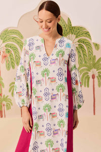 Vestido Recorte Mix Índia