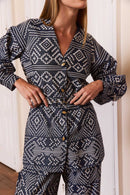Cardigan Trama Indigo
