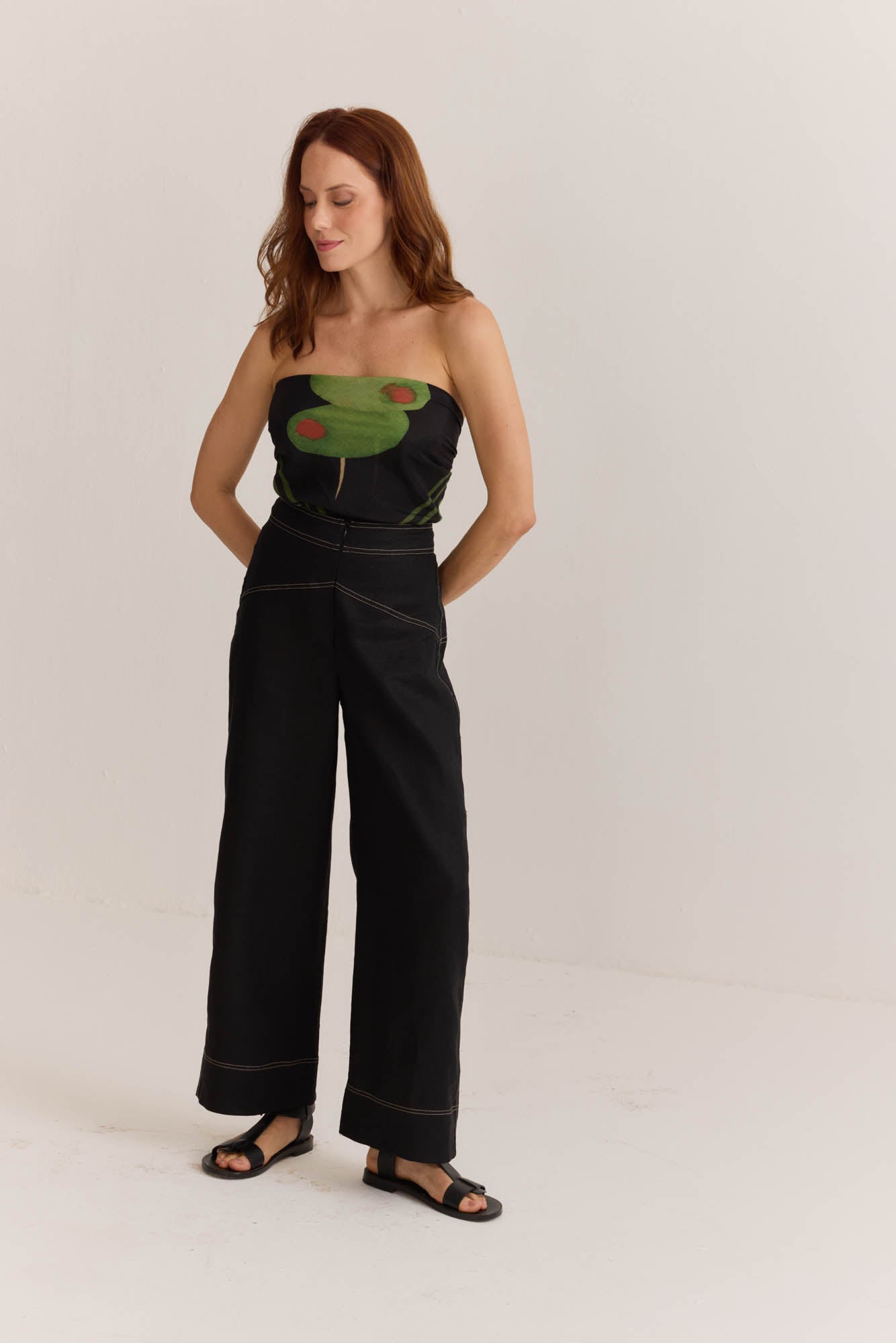Calça Pantalona Preto Soho