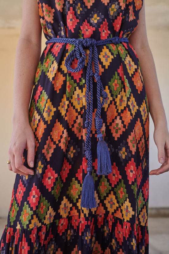 Cinto Tassel Marinho