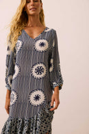 Vestido Babado Onda Solar