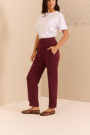 Calça Malha Bordô
