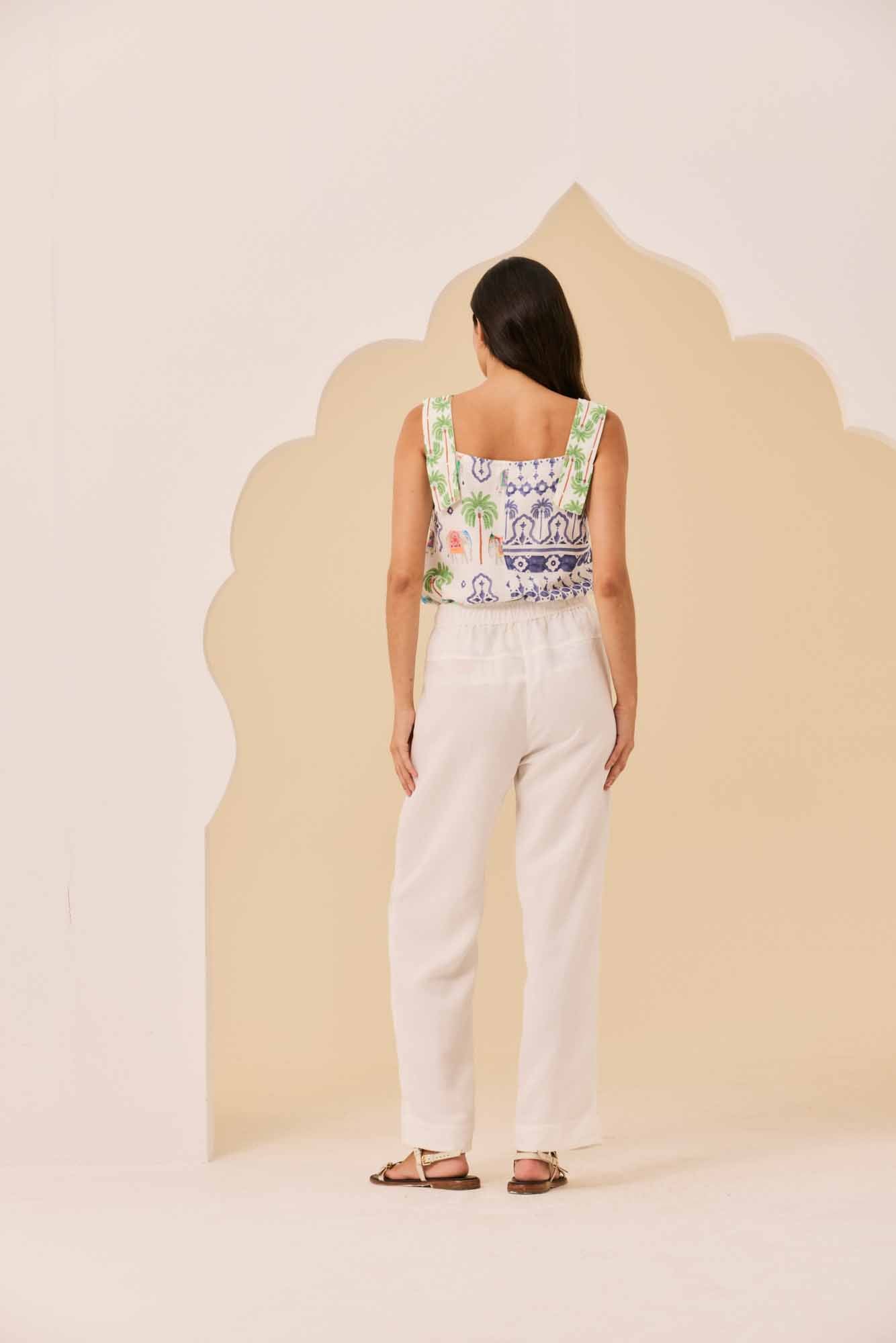 Calça Pala Branco Lótus