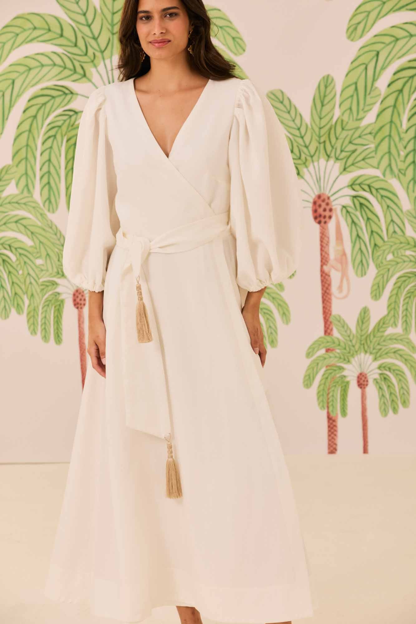 Vestido Cachecoer Branco Lótus