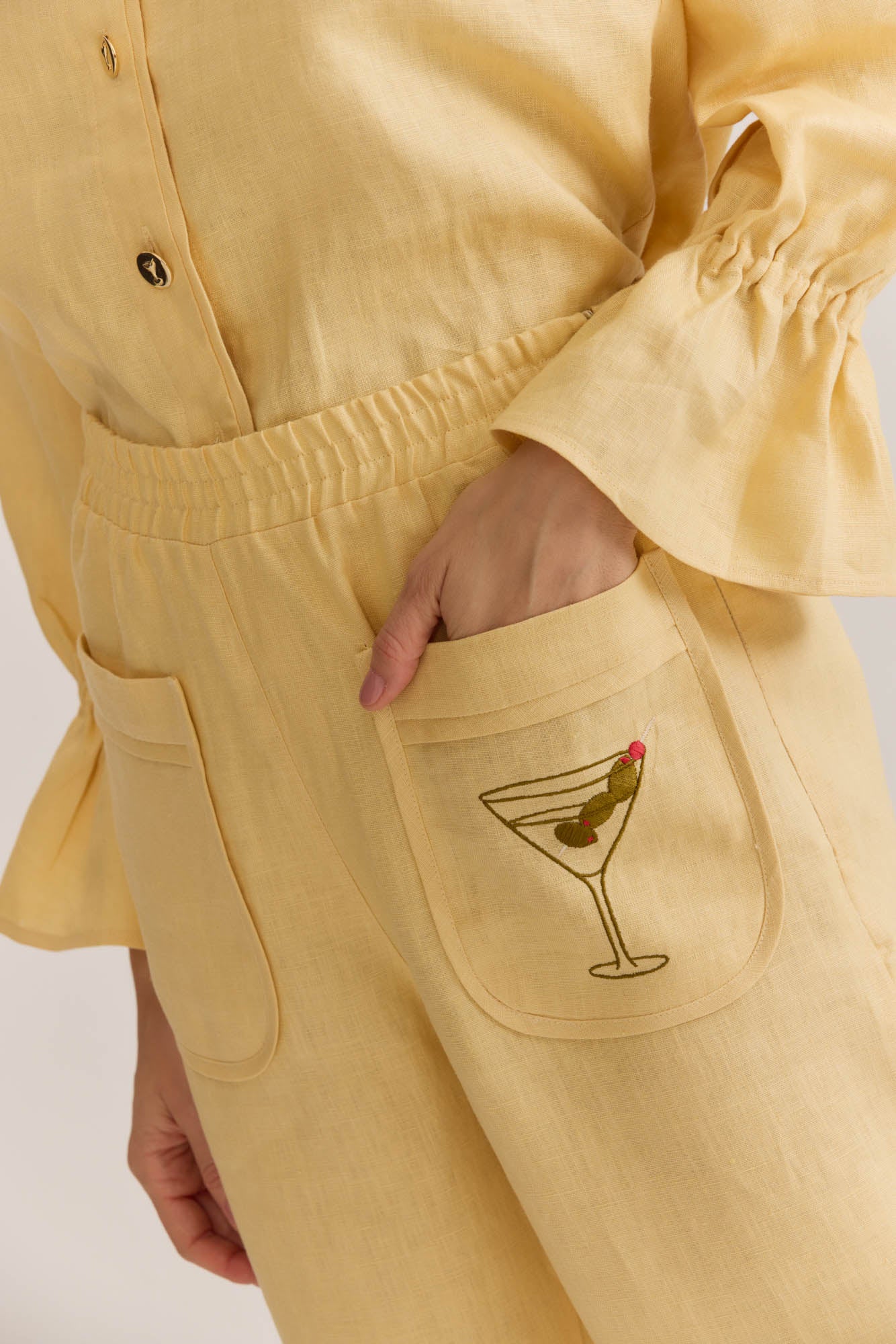 Calça Amarelo Champagne