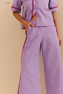 Calça Sarja Lilás