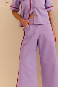 Calça Sarja Lilás