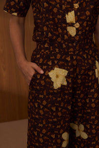 Calça Pantalona Onça Floral