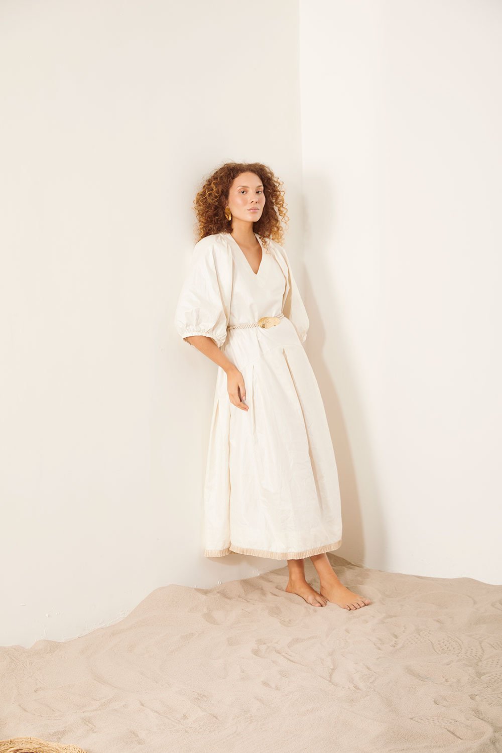 Vestido Branco Escama