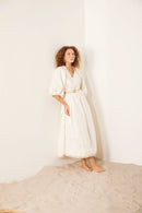 Vestido Branco Escama
