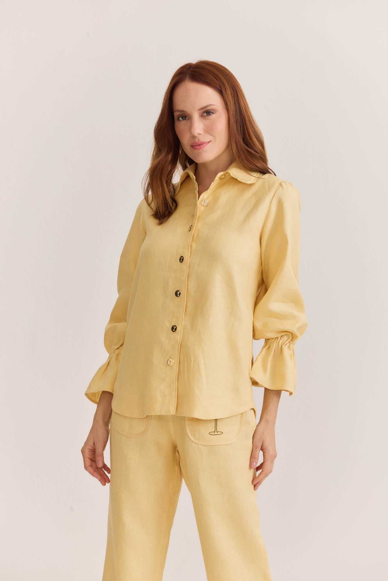 Camisa  Amarelo Champagne