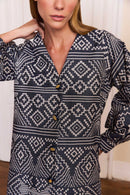 Cardigan Trama Indigo