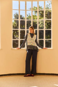 Blusa Babado Ponto Cruz