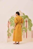 Vestido Camisaria Amarelo Açafrão