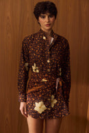 Camisa Maxi Onça Floral