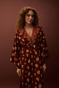Vestido Decote V Funghi