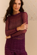 Blusa Tule Franzido Enlace