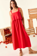 Vestido Alça Vermelho Bloody Mary