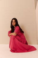 Vestido Algodão Rosa