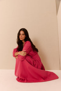 Vestido Algodão Rosa