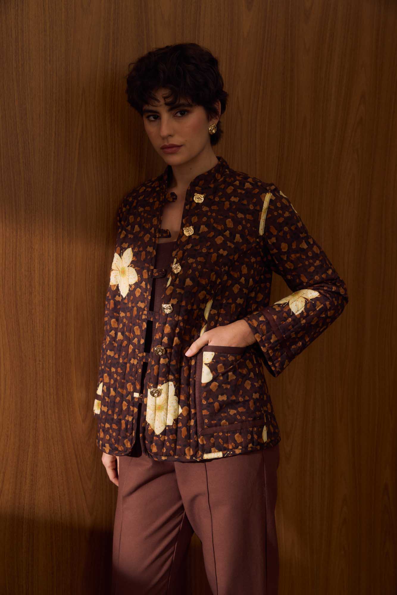 Jaqueta Onça Floral