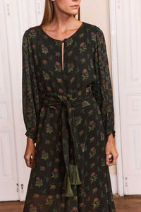 Vestido Gota Jardim Noturno