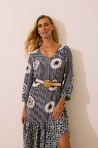 Vestido Babado Onda Solar