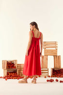 Vestido Alça Vermelho Bloody Mary