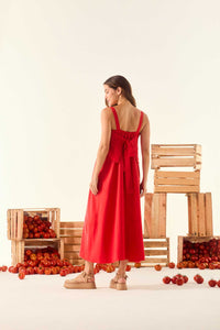 Vestido Alça Vermelho Bloody Mary